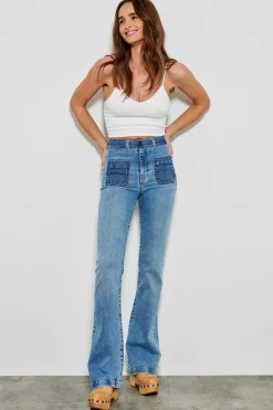 Jeans^Five Jeans 702 Luna Jeans Flare Light Blue