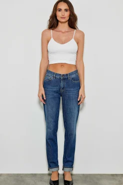 Jeans^Five Jeans 299 Tara Jeans Boyfit Medium Blue