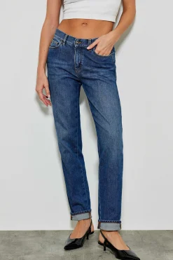 Jeans^Five Jeans 299 Tara Jeans Boyfit Medium Blue