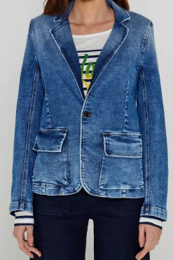 Vestes^Five Jeans Blazer Valina Medium Blue