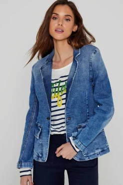 Vestes^Five Jeans Blazer Valina Medium Blue