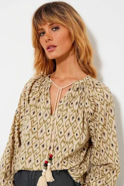 Chemises Et Blouses^Five Jeans Blouse Biche Kaki