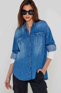 Chemises Et Blouses^Five Jeans Chemise Cecilia Blue