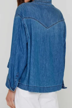 Chemises Et Blouses^Five Jeans Chemise Clarence Medium Blue
