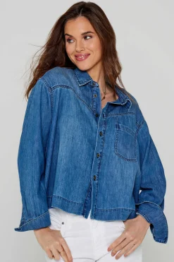 Chemises Et Blouses^Five Jeans Chemise Clarence Medium Blue