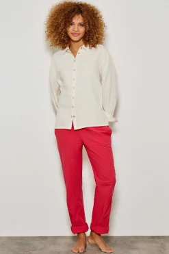 Chemises Et Blouses^Five Jeans Chemise Cotte Off White