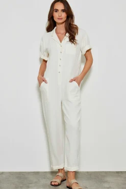 Combinaisons^Five Jeans Combinaison Esad Off White