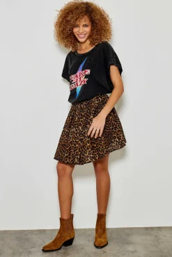 Jupes^Five Jeans Jupe Jared Leopard