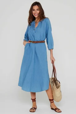 Robes^Five Jeans Robe Riselene Blue