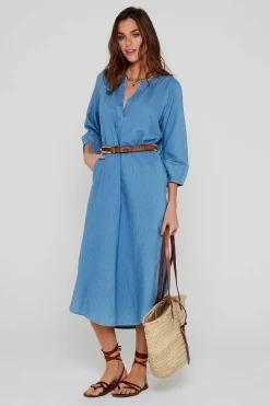 Robes^Five Jeans Robe Riselene Blue