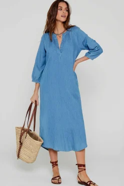 Robes^Five Jeans Robe Riselene Blue