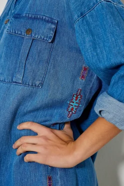 Robes^Five Jeans Robe Rym Denim Blue