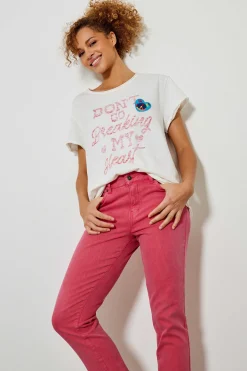 Tee-Shirts^Five Jeans Tee-Shirt Breaking My Heart White