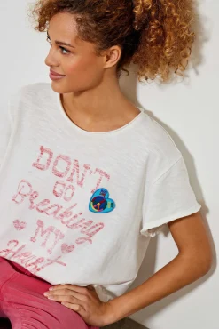 Tee-Shirts^Five Jeans Tee-Shirt Breaking My Heart White