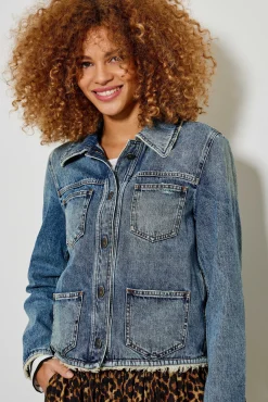 Vestes^Five Jeans Veste Vasera Medium Blue